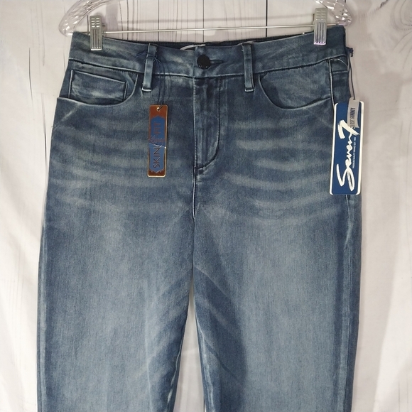 Seven High Rise Skinny Women's Blue Jeans Size 12 NWT - Picture 3 of 13